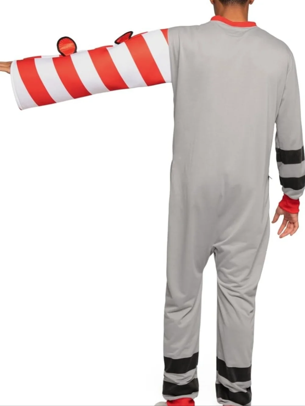 Tipsy Elves Men's Grey Railroad Crossing Halloween Costume - No Headpiece Sz L - Picture 2 of 10